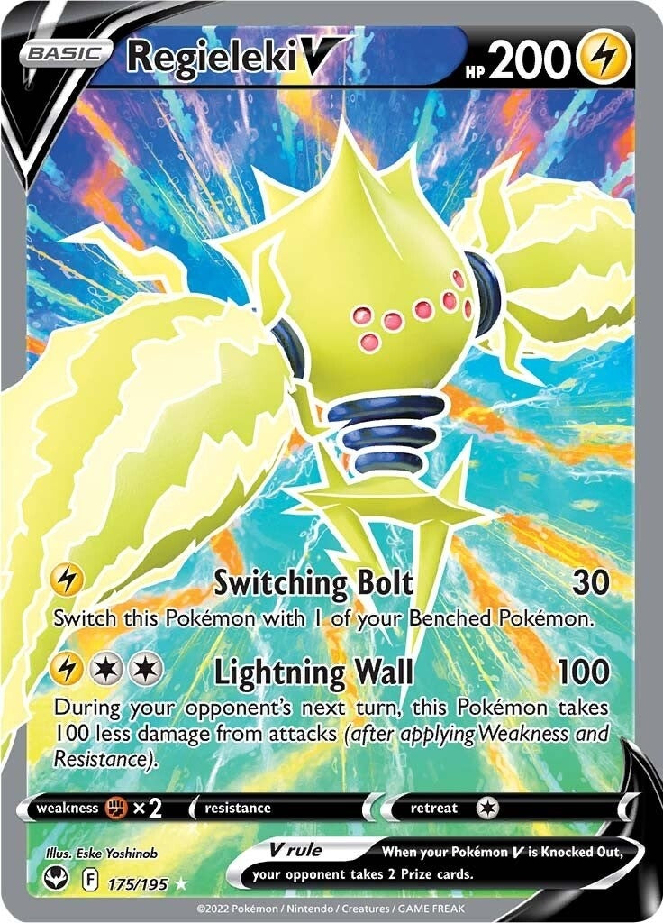Regieleki V (Full Art) (175/195) (SWSH12: Silver Tempest) - PokeBox USA