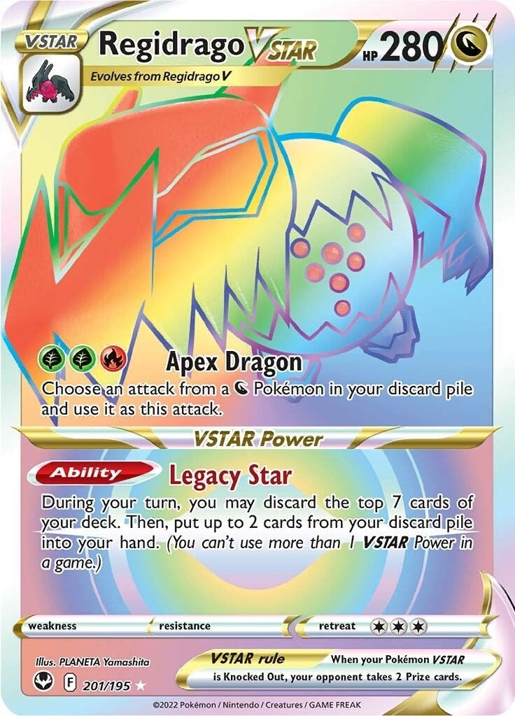 Image for Regidrago VSTAR (Secret) (201/195) (SWSH12: Silver Tempest) (SWSH12) - Pokemon