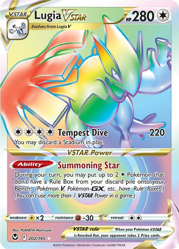 Image for Lugia VSTAR (Secret) (202) (202/195) (SWSH12: Silver Tempest) (SWSH12) - Pokemon