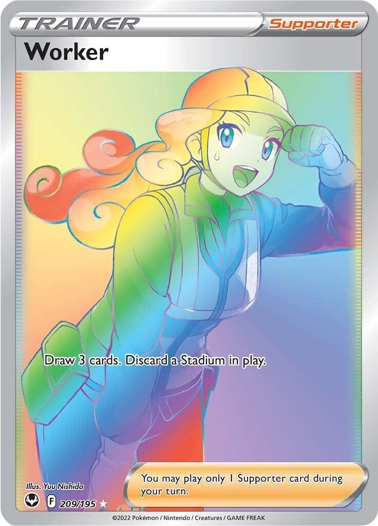 Image for Worker (Secret) (209/195) (SWSH12: Silver Tempest) (SWSH12) - Pokemon