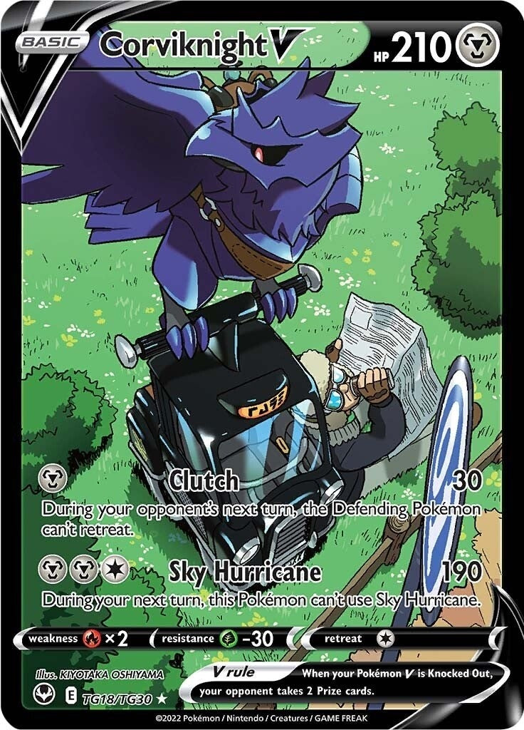 Corviknight V (TG18/TG30) (SWSH12: Silver Tempest Trainer Gallery)