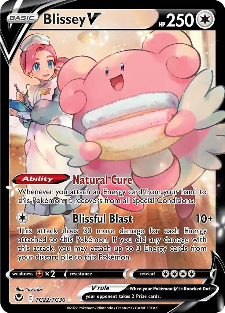 Blissey V (TG22/TG30) (SWSH12: Silver Tempest Trainer Gallery)