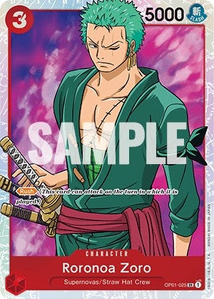 Roronoa Zoro (025) (OP01-025) (Romance Dawn)