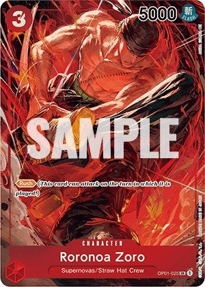 Image for Roronoa Zoro (025) (Parallel) (OP01-025) (Romance Dawn) (OP01) - One Piece Card Game