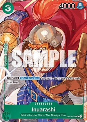 Image for Inuarashi (Box Topper) (OP01-034) (Romance Dawn) (OP01) - One Piece Card Game