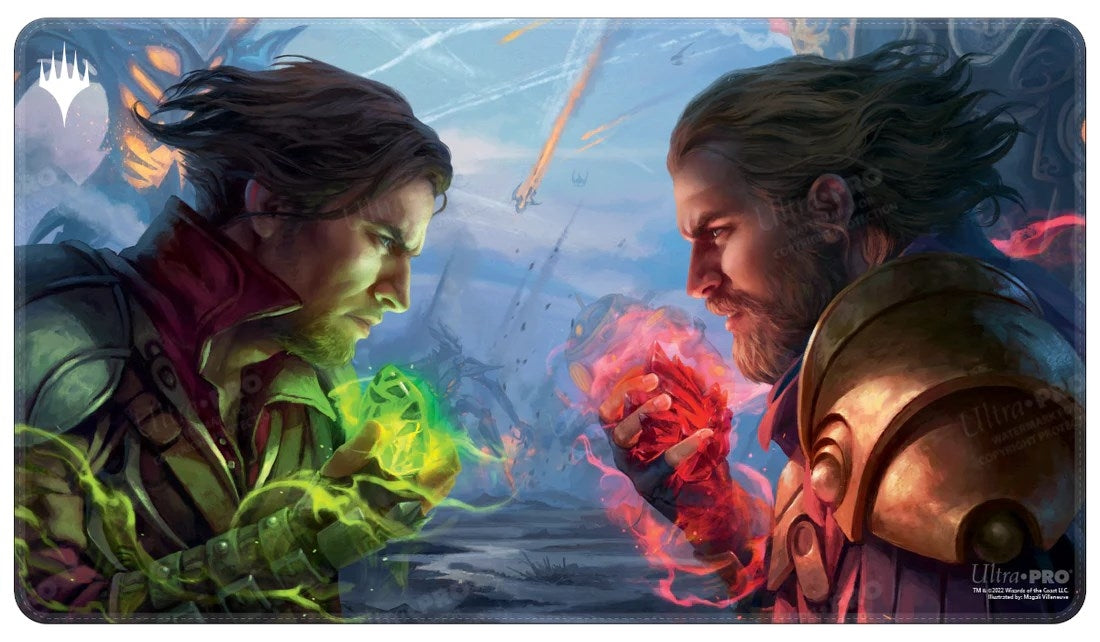 Image for The Brothers' War Draft Booster Artwork Holofoil Standard Gaming Playmat for Magic: The Gathering - Playmats