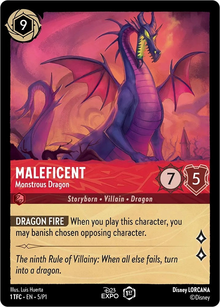 Image for Maleficent - Monstrous Dragon (5) (D23 Promos) (D23) - Disney Lorcana