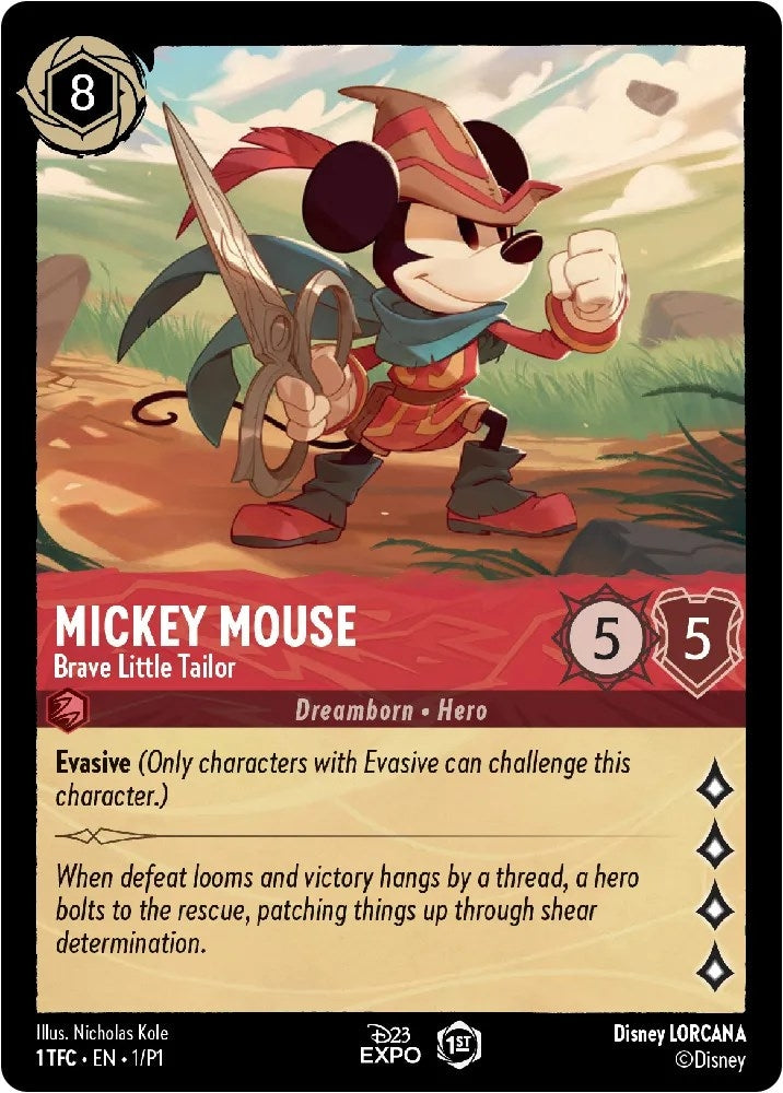 Image for Mickey Mouse - Brave Little Tailor (1) (D23 Promos) (D23) - Disney Lorcana