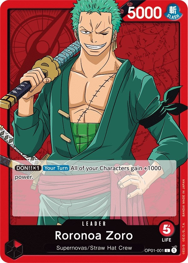 Image for Roronoa Zoro (001) (OP01-001) (Romance Dawn) (OP01) - One Piece Card Game
