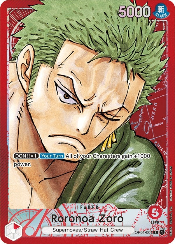 Image for Roronoa Zoro (001) (Parallel) (OP01-001) (Romance Dawn) (OP01) - One Piece Card Game