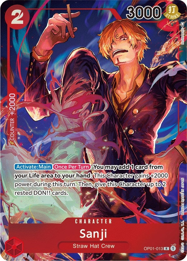 Image for Sanji (Parallel) (OP01-013) (Romance Dawn) (OP01) - One Piece Card Game