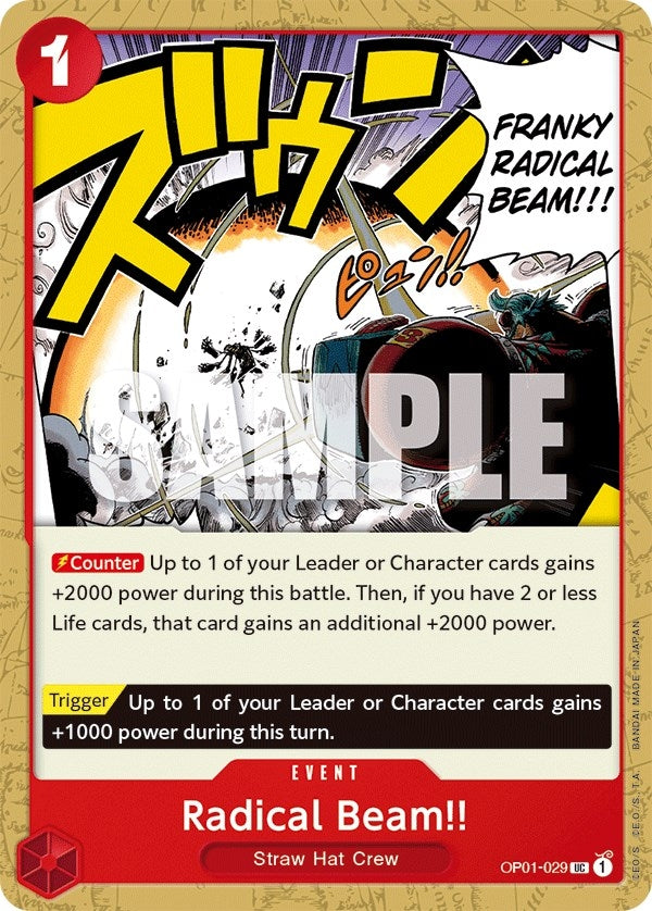 Image for Radical Beam!! (OP01-029) (Romance Dawn) (OP01) - One Piece Card Game