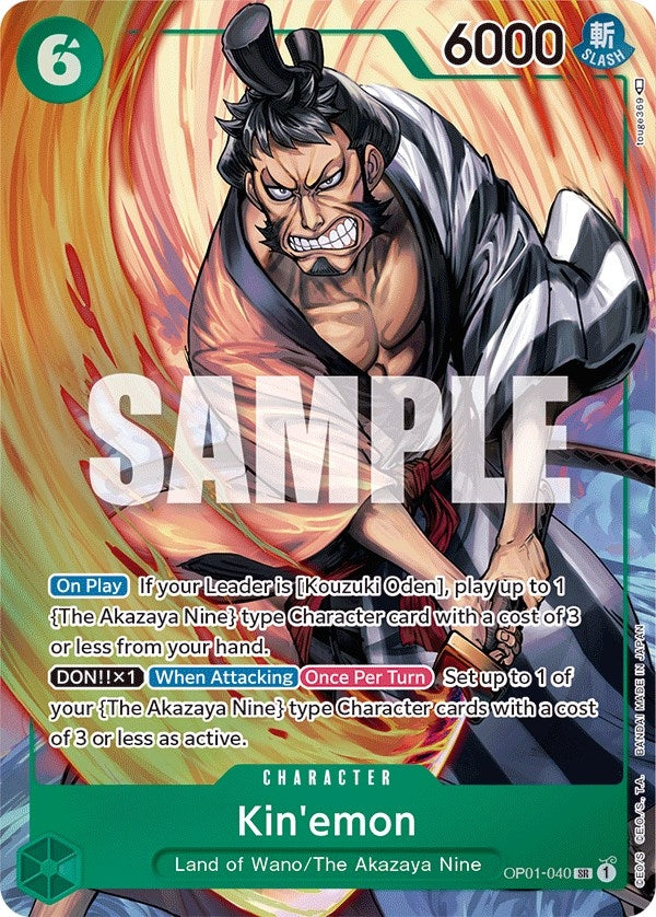 Image for Kin'emon (Parallel) (OP01-040) (Romance Dawn) (OP01) - One Piece Card Game