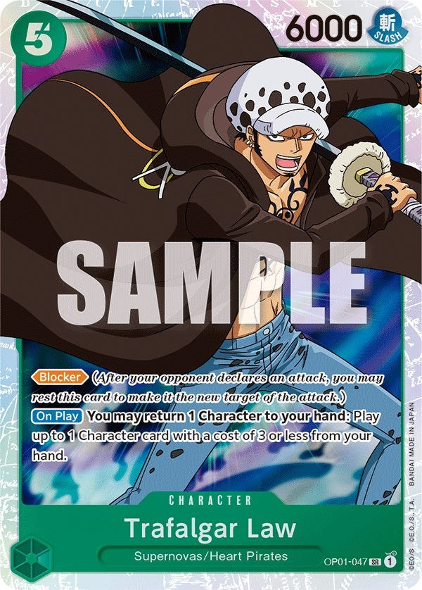Image for Trafalgar Law (047) (OP01-047) (Romance Dawn) (OP01) - One Piece Card Game