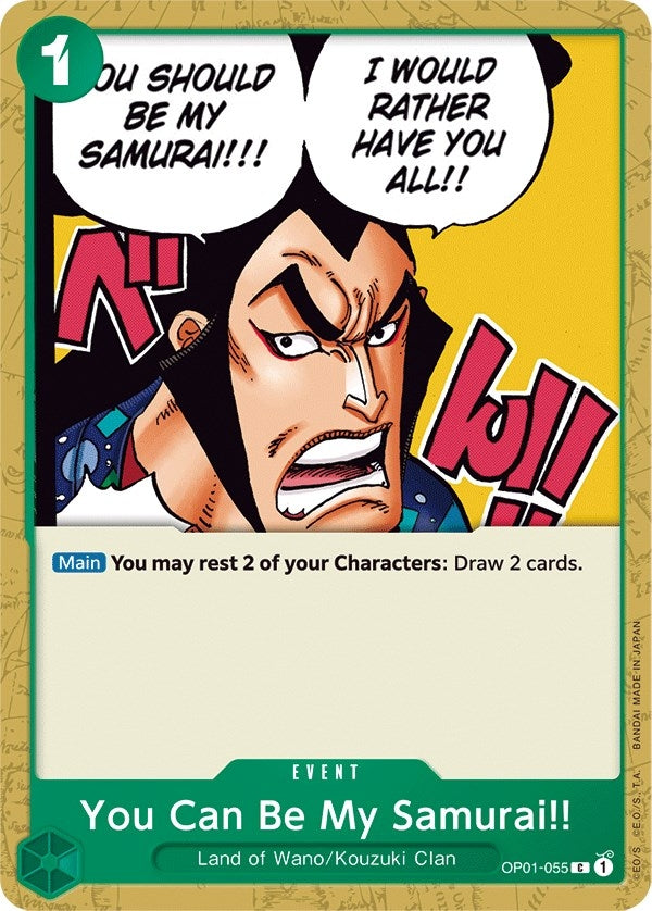 Image for You Can Be My Samurai!! (OP01-055) (Romance Dawn) (OP01) - One Piece Card Game