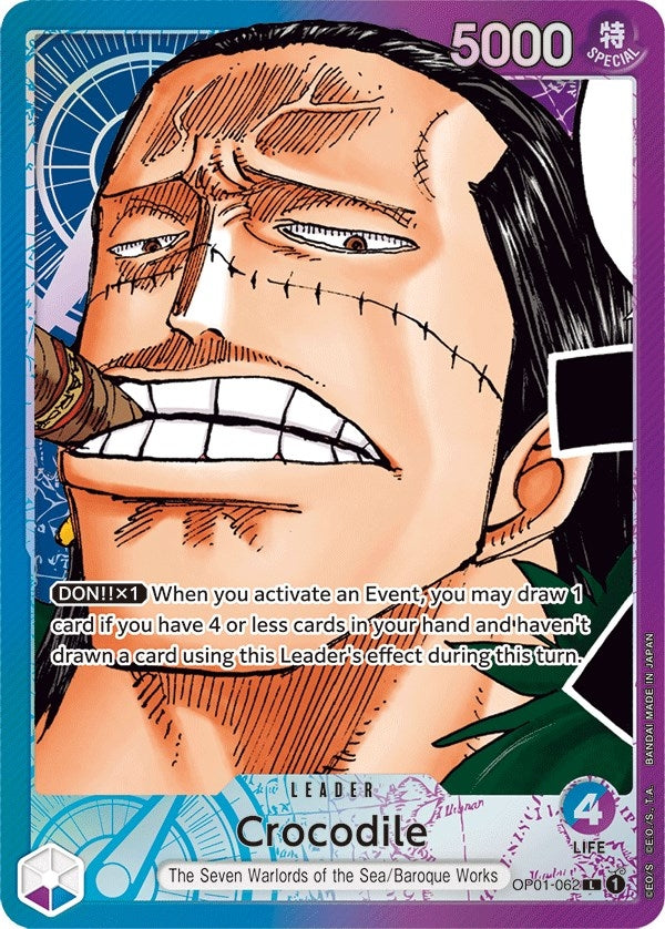 Image for Crocodile (062) (Parallel) (OP01-062) (Romance Dawn) (OP01) - One Piece Card Game