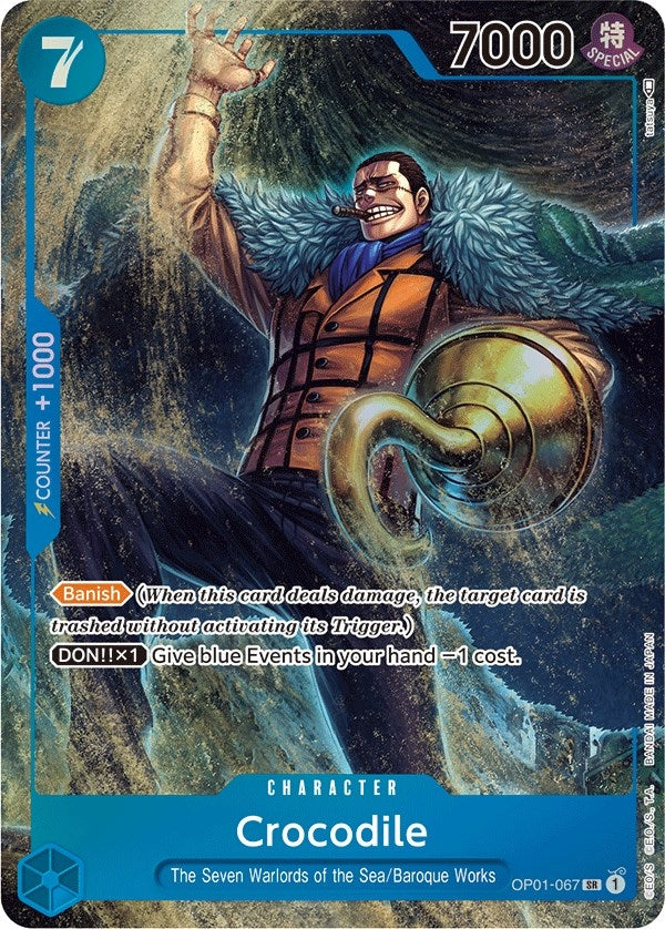 Image for Crocodile (067) (Parallel) (OP01-067) (Romance Dawn) (OP01) - One Piece Card Game