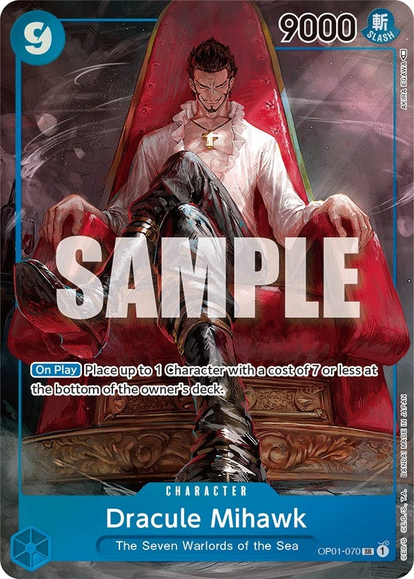 Image for Dracule Mihawk (Parallel) (OP01-070) (Romance Dawn) (OP01) - One Piece Card Game