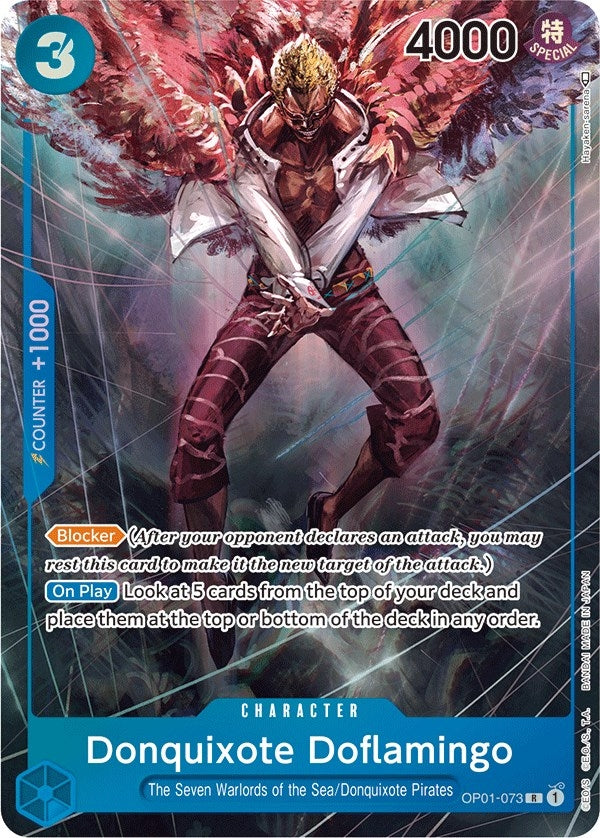 Image for Donquixote Doflamingo (073) (Parallel) (OP01-073) (Romance Dawn) (OP01) - One Piece Card Game