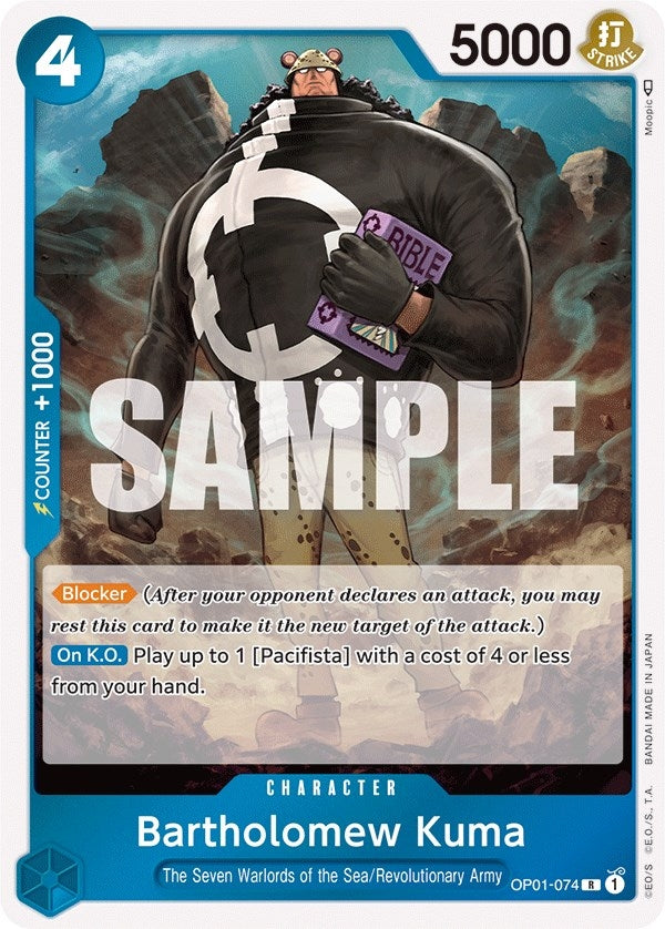 Image for Bartholomew Kuma (OP01-074) (Romance Dawn) (OP01) - One Piece Card Game