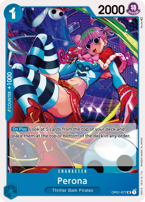 Image for Perona (OP01-077) (Romance Dawn) (OP01) - One Piece Card Game