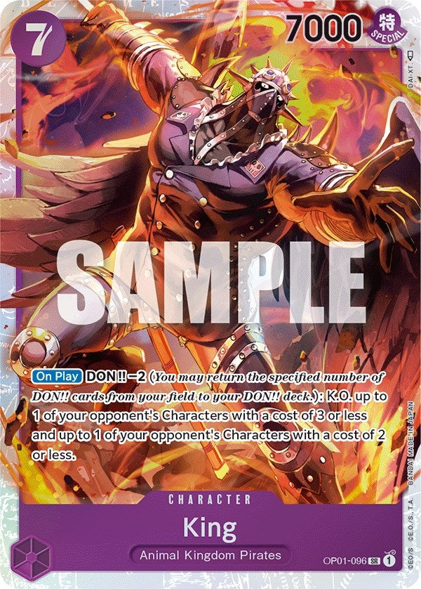 Image for King (096) (OP01-096) (Romance Dawn) (OP01) - One Piece Card Game