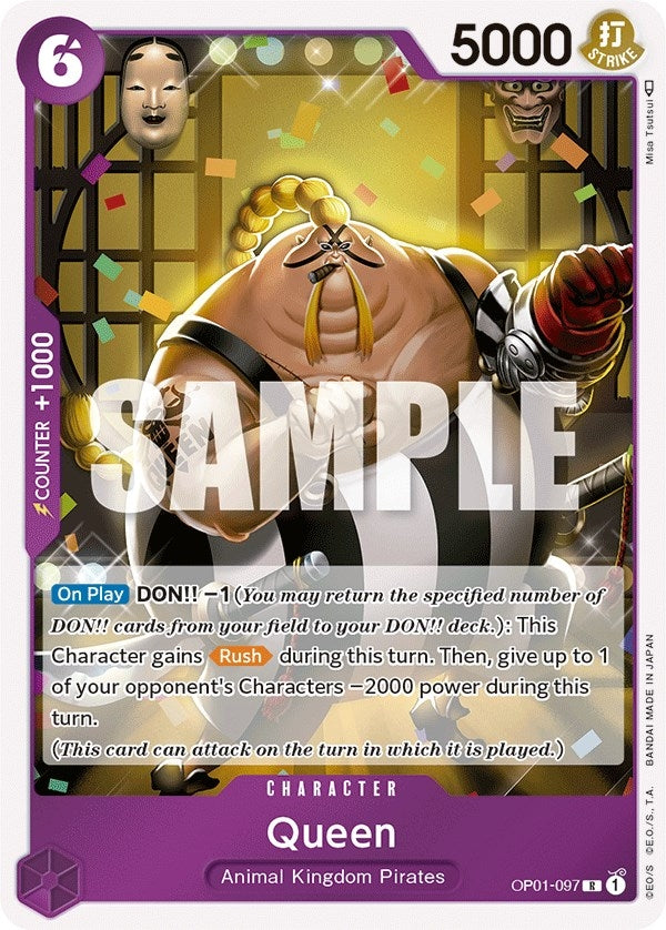 Image for Queen (OP01-097) (Romance Dawn) (OP01) - One Piece Card Game