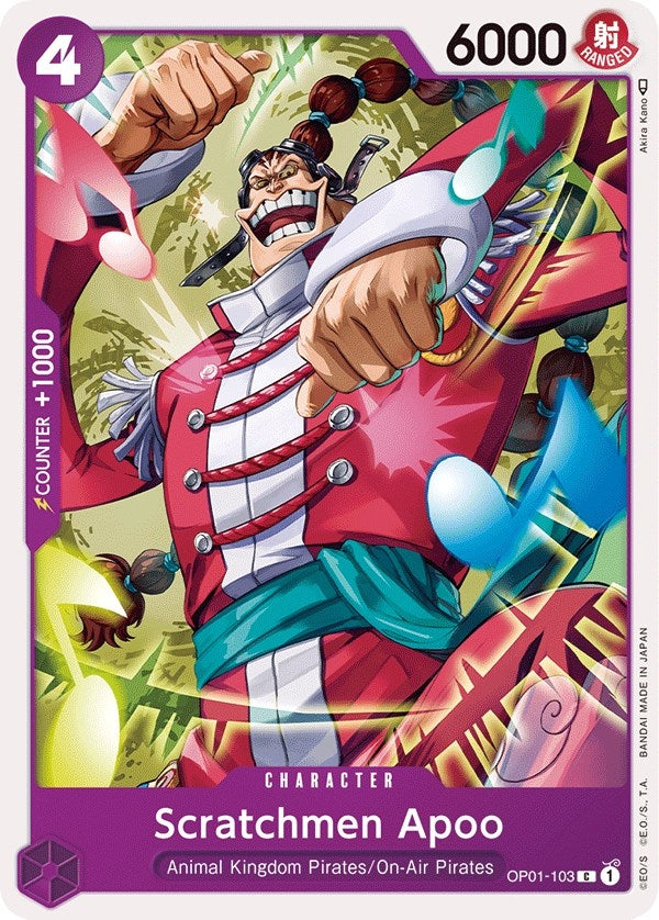 Image for Scratchmen Apoo (OP01-103) (Romance Dawn) (OP01) - One Piece Card Game