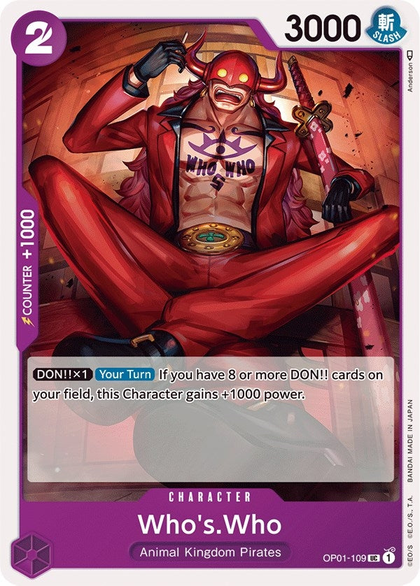 Image for Who's.Who (OP01-109) (Romance Dawn) (OP01) - One Piece Card Game