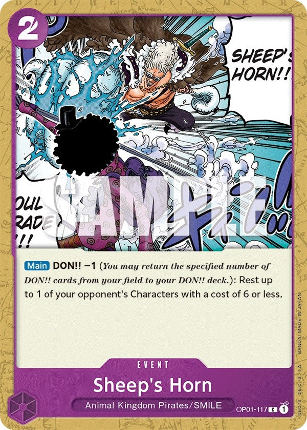 Image for Sheep's Horn (OP01-117) (Romance Dawn) (OP01) - One Piece Card Game