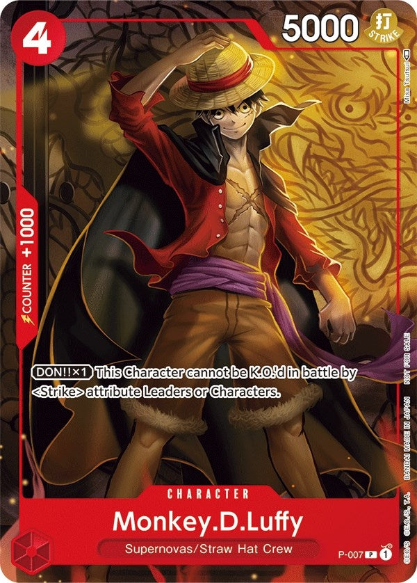 Image for Monkey.D.Luffy - P-007 (Tournament Pack Vol. 1) (P-007) (One Piece Promotion Cards) (OP-PR) - One Piece Card Game