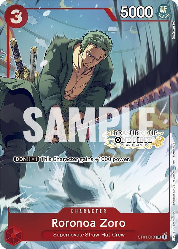 Image for Roronoa Zoro - ST01-013 (Treasure Cup) (ST01-013) (One Piece Promotion Cards) (OP-PR) - One Piece Card Game