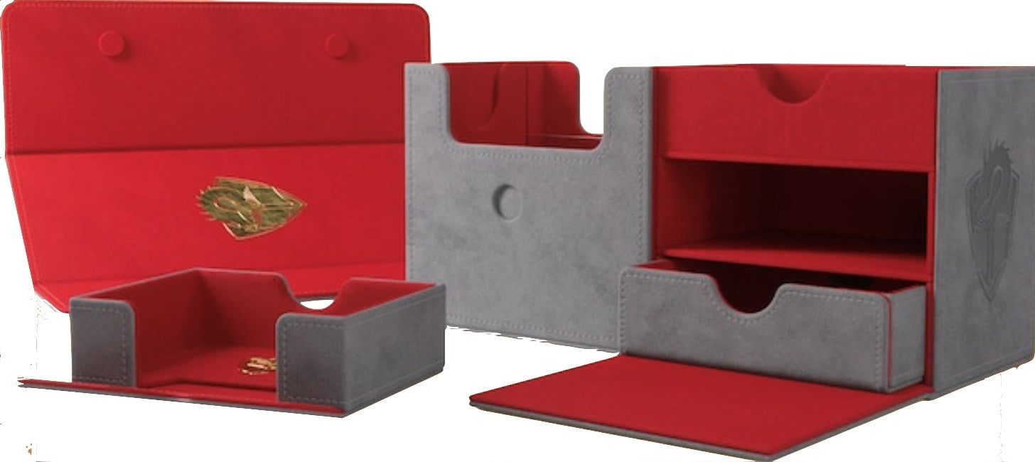 Image for GameGenic x Tolarian Community College - The Academic Grey/Red (Holds 133+) - Deck Boxes