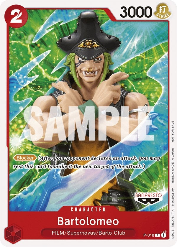 Image for Bartolomeo (One Piece Film Red) (P-018) (One Piece Promotion Cards) (OP-PR) - One Piece Card Game
