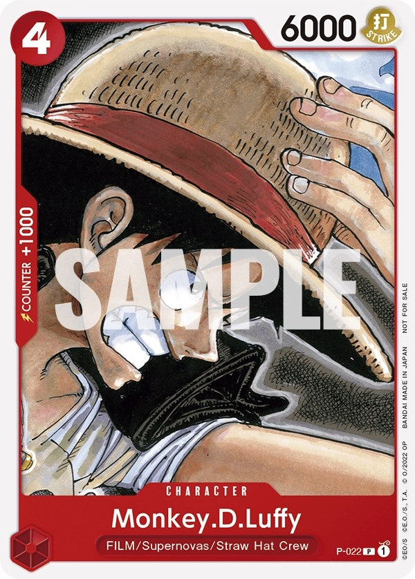 Image for Monkey.D.Luffy (One Piece Film Red) (P-022) (One Piece Promotion Cards) (OP-PR) - One Piece Card Game