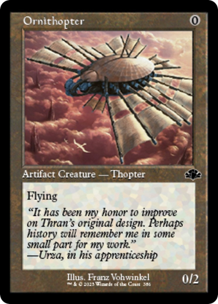 Ornithopter (Retro Frame) (386) (Dominaria Remastered)