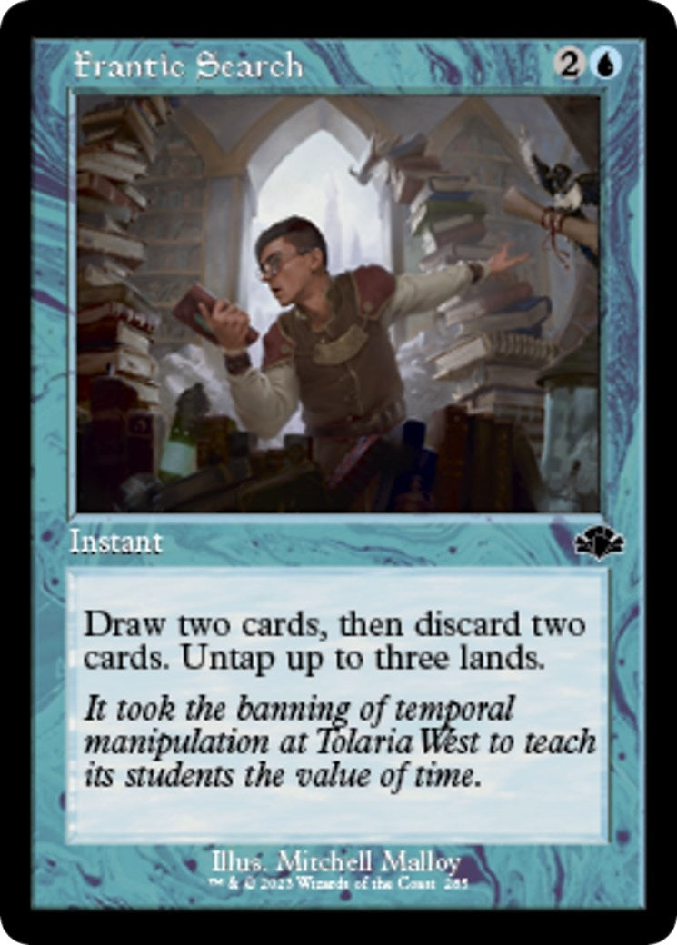 Frantic Search (Retro Frame) (285) (Dominaria Remastered)