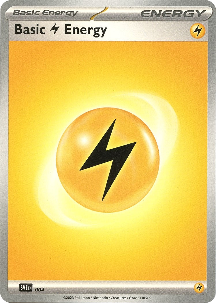 Image for Basic Lightning Energy - 004 (004) (SVE: Scarlet & Violet Energies) (SVE) - Pokemon
