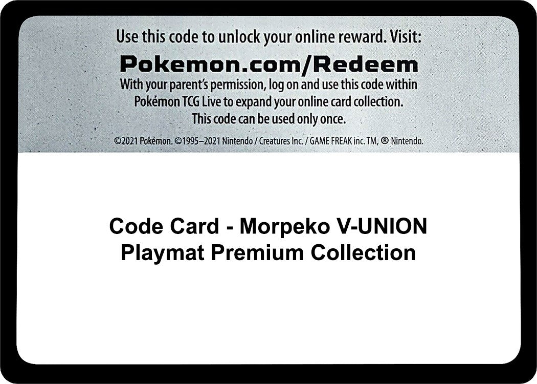 Image for Code Card - Morpeko V-UNION Playmat Premium Collection (SWSH: Crown Zenith) - Pokemon