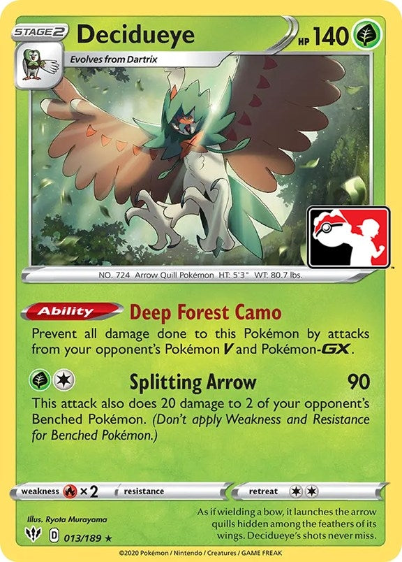 Image for Decidueye (013/189) (Prize Pack Series Cards) - Pokemon