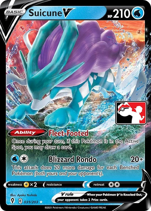 Image for Suicune V (031/203) (Prize Pack Series Cards) - Pokemon