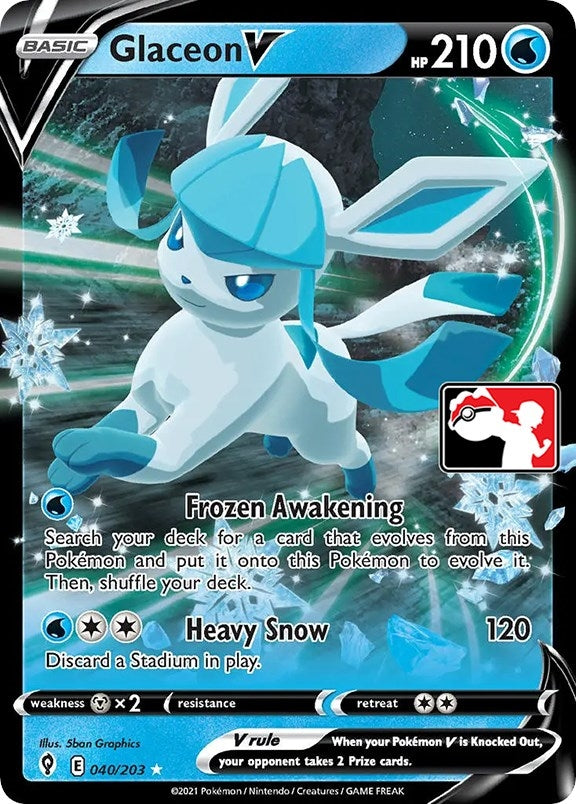 Image for Glaceon V (040/203) (Prize Pack Series Cards) - Pokemon