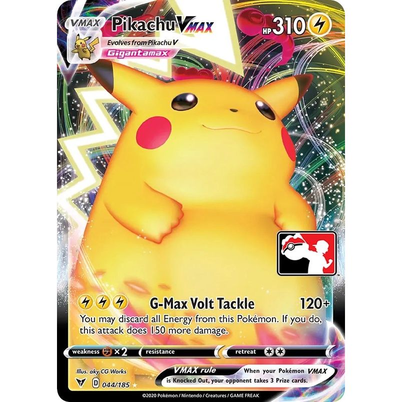 Pikachu VMAX (044/185) (Prize Pack Series Cards) - PokeBox USA