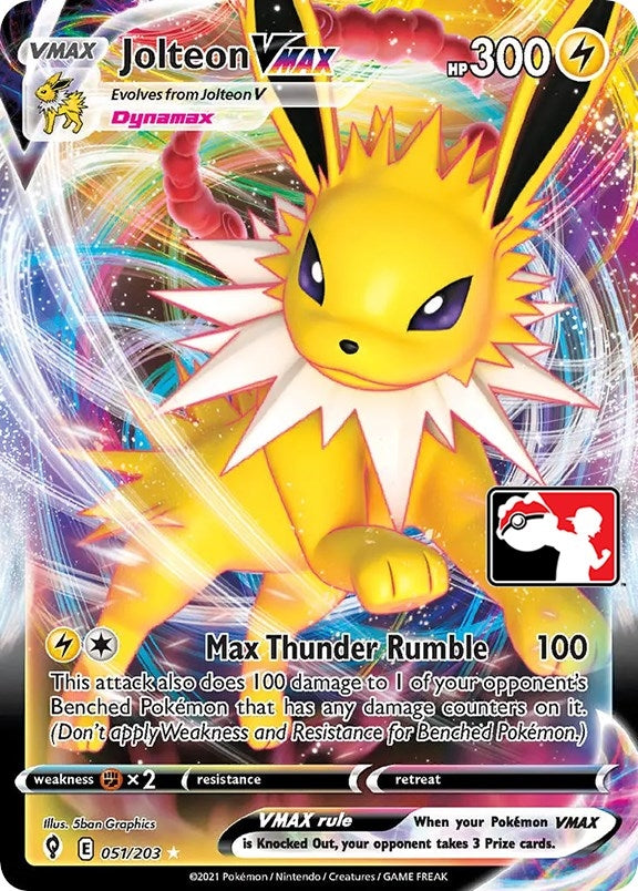 Image for Jolteon VMAX (051/203) (Prize Pack Series Cards) - Pokemon
