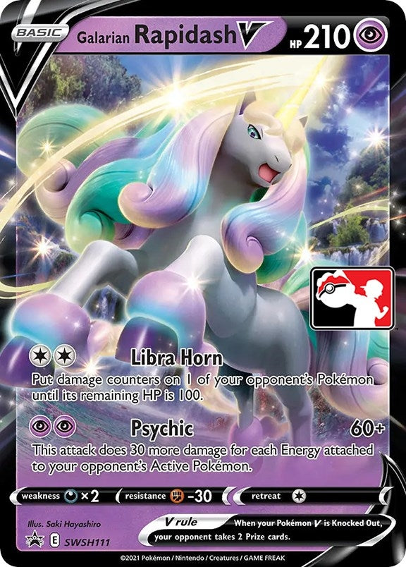 Image for Galarian Rapidash V - SWSH111 (SWSH111) (Prize Pack Series Cards) - Pokemon