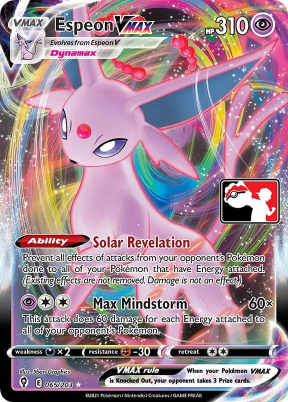 Image for Espeon VMAX (065/203) (Prize Pack Series Cards) - Pokemon