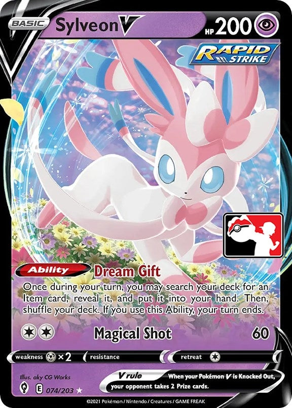 Image for Sylveon V (074/203) (Prize Pack Series Cards) - Pokemon