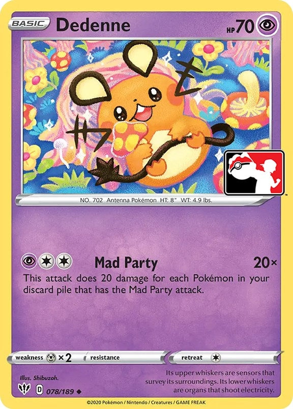 Image for Dedenne (078/189) (Prize Pack Series Cards) - Pokemon