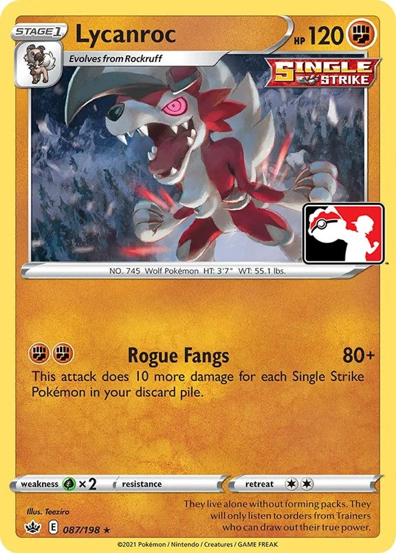 Image for Lycanroc (087/198) (Prize Pack Series Cards) - Pokemon