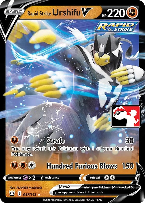 Image for Rapid Strike Urshifu V (087/163) (Prize Pack Series Cards) - Pokemon